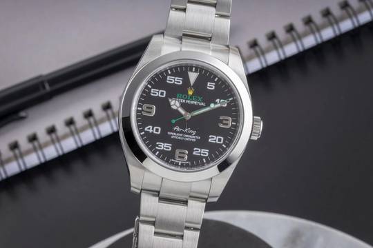  Rolex Air King Automatik Stahl Herrenuhr Oyster Perpetual Ref. 116900 B&P 2020 