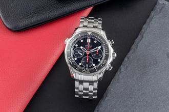 Thumbnail von Omega Seamaster Diver 300 M Chronograph Stahl Automatik Herrenuhr Ref. 212.30.42.50.01.001