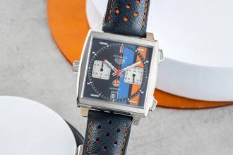 Thumbnail von TAG Heuer Monaco Gulf Edition Chronograph Stahl Ref CAW211R.FC6401