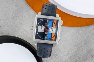 Thumbnail von TAG Heuer Monaco Gulf Edition Chronograph Stahl Ref CAW211R.FC6401