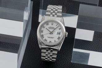 Thumbnail von Rolex Datejust 36 Stahl / Weissgold Automatik Herrenuhr Ref. 16234 Klassiker