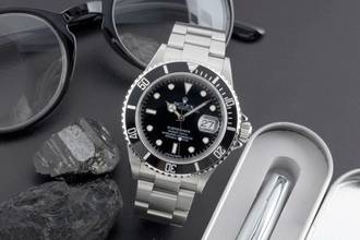 Thumbnail von Rolex Submariner Date 1000ft Oyster Edelstahl Automatik Ref. 16610T B&P 2007