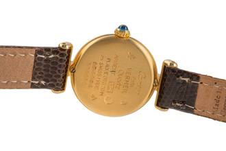 Thumbnail von Cartier Colisée must de Cartier Vermeil Silber Damenuhr Ref. 590002 mit Papieren