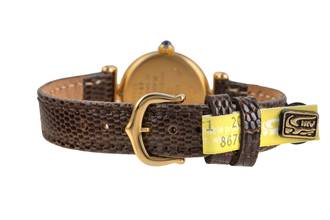 Thumbnail von Cartier Colisée must de Cartier Vermeil Silber Damenuhr Ref. 590002 mit Papieren