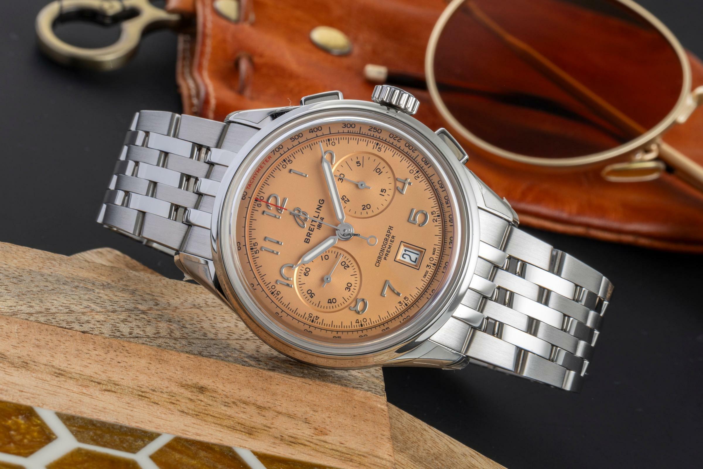 Thumbnail von Breitling Premier Chronograph Automatik Herrenuhr Ref AB0145331K1A1