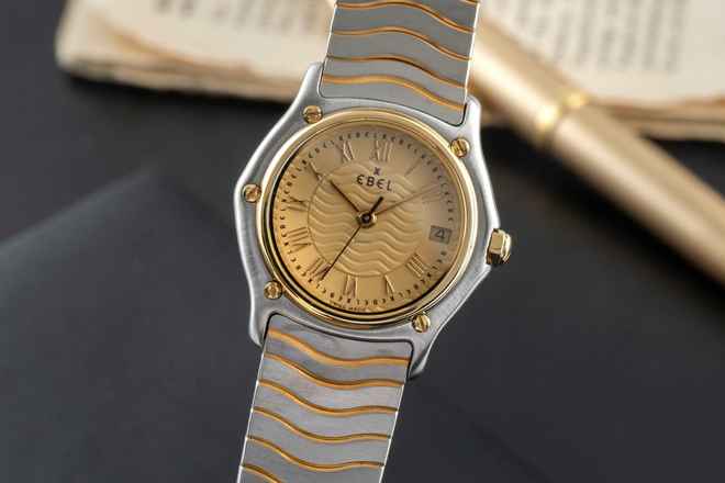  Ebel Sportwave Sport Classic Wave Lady Stahl / Gold Quarz Damenuhr Ref. 1087121 