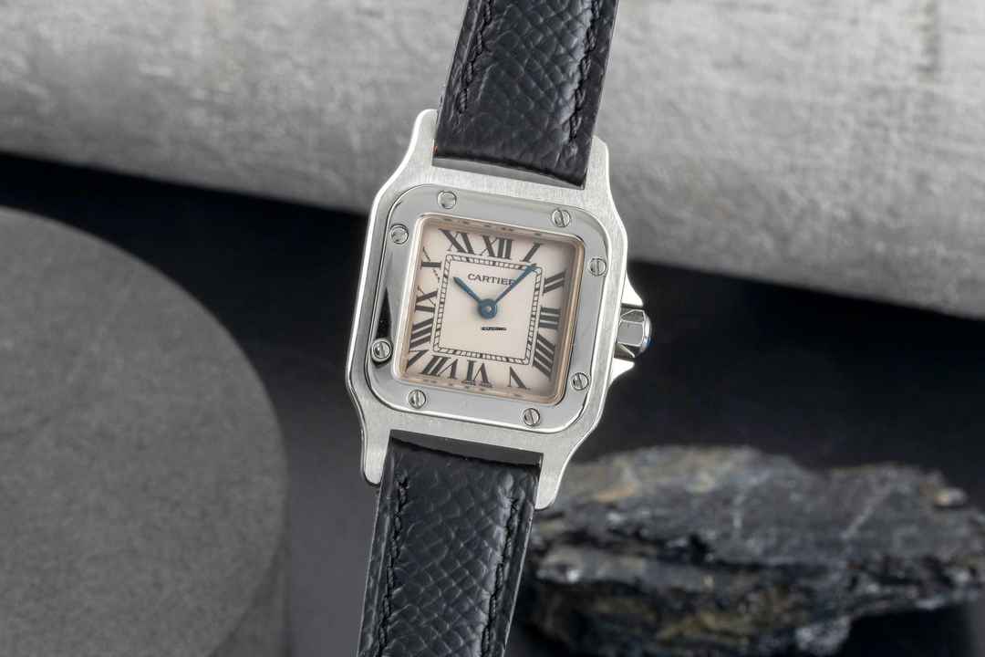  Cartier Santos Galbée Lady Edelstahl Damenuhr Ref. W20056D6 1565 