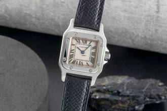 Thumbnail von Cartier Santos Galbée Lady Edelstahl Damenuhr Ref. W20056D6 1565