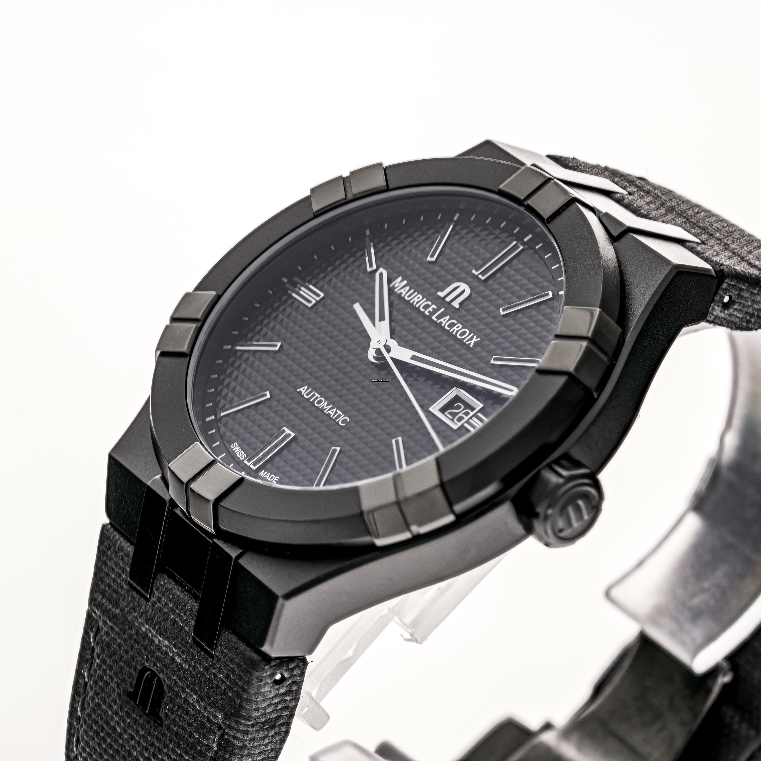 Thumbnail von Maurice Lacroix AIKON Automatic – AI6008-PVB01-330-1 – like NEW – 2022 Full Set