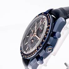 Thumbnail von Omega Speedmaster Moonphase Moonwatch 44 Blue – 304.93.44.52.03.002 – like NEW – 2023 Full Set