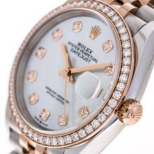 Thumbnail von Rolex Datejust 36 Mother of Pearl – Factory Diamonds – 126281RBR – like NEW – 2025 Full Set