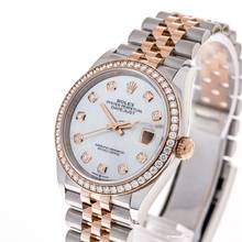 Thumbnail von Rolex Datejust 36 Mother of Pearl – Factory Diamonds – 126281RBR – like NEW – 2025 Full Set