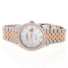 Thumbnail von Rolex Datejust 36 Mother of Pearl – Factory Diamonds – 126281RBR – like NEW – 2025 Full Set