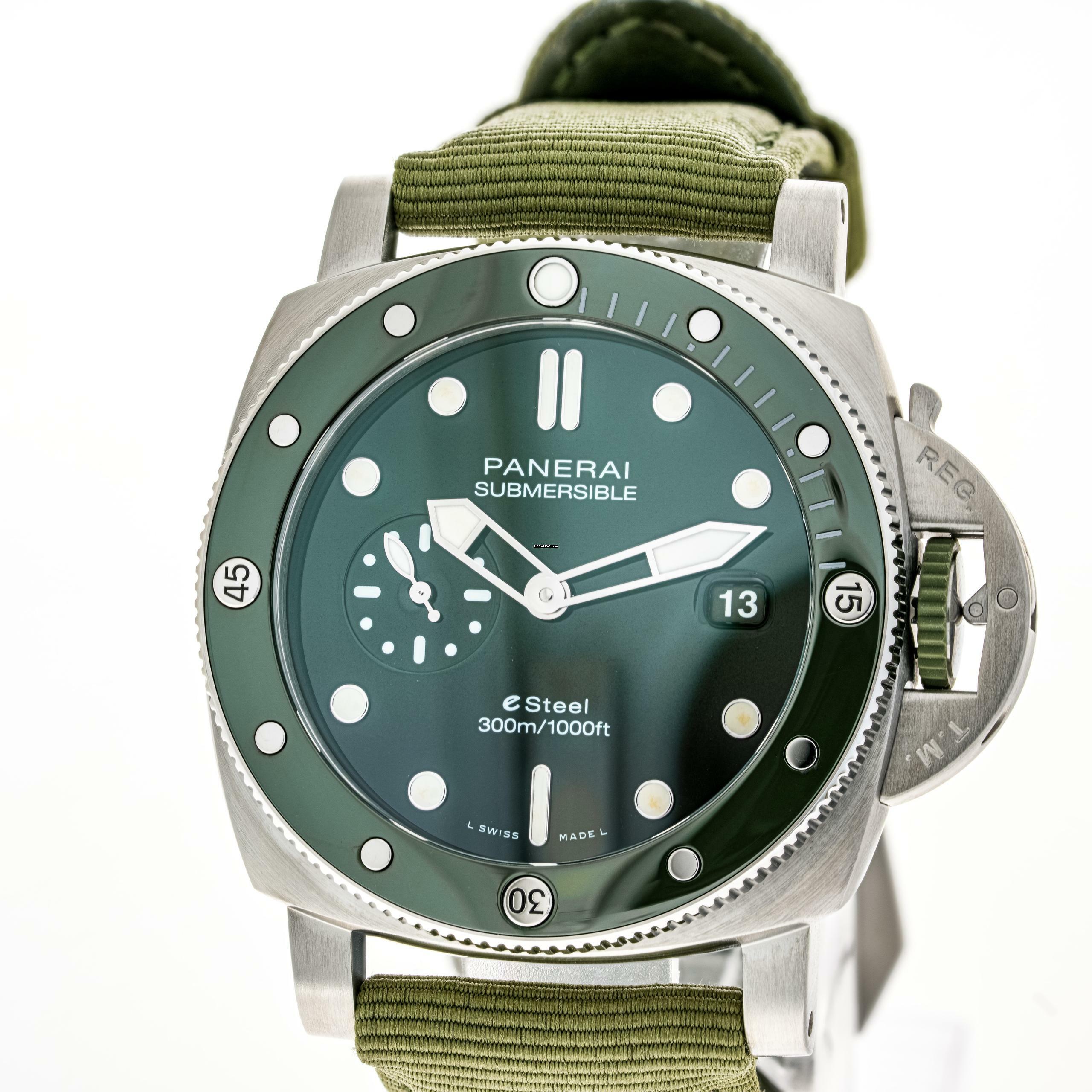  Panerai Submersible Quarantaquattro 44mm Verde – PAM 01287 – NEW & Unworn – 08/2025 Full Set 