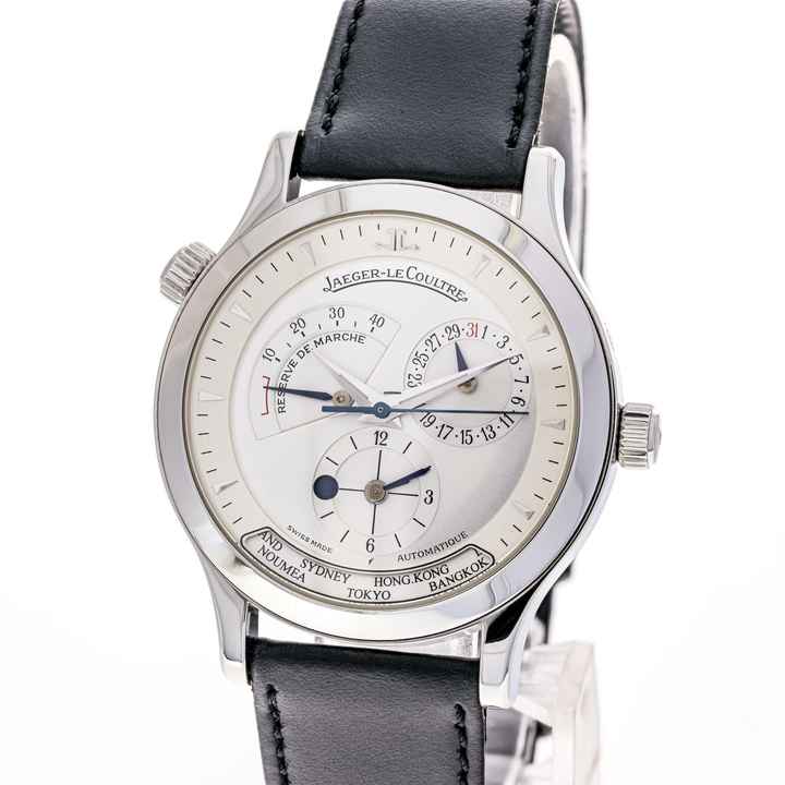  Jaeger-LeCoultre Master Geographic White 38 – 142.8.92 – like NEW – 2001 Full Set 