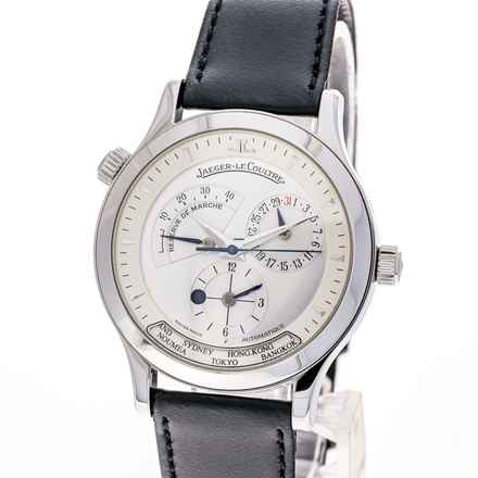  Jaeger-LeCoultre Master Geographic White 38 – 142.8.92 – like NEW – 2001 Full Set 