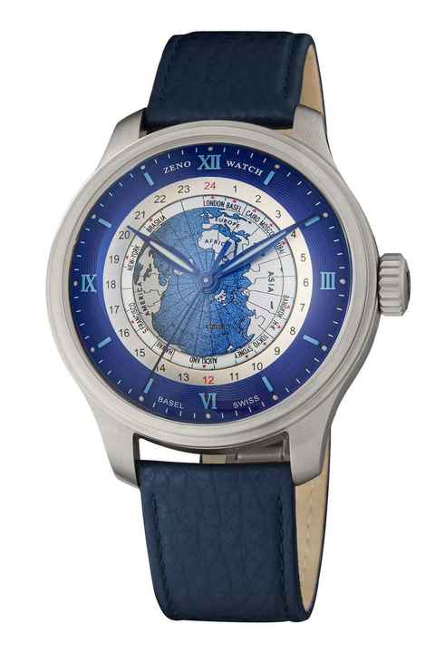  Zeno-Watch Basel OS Polar Worldtimer blue 