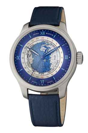  Zeno-Watch Basel OS Polar Worldtimer blue 