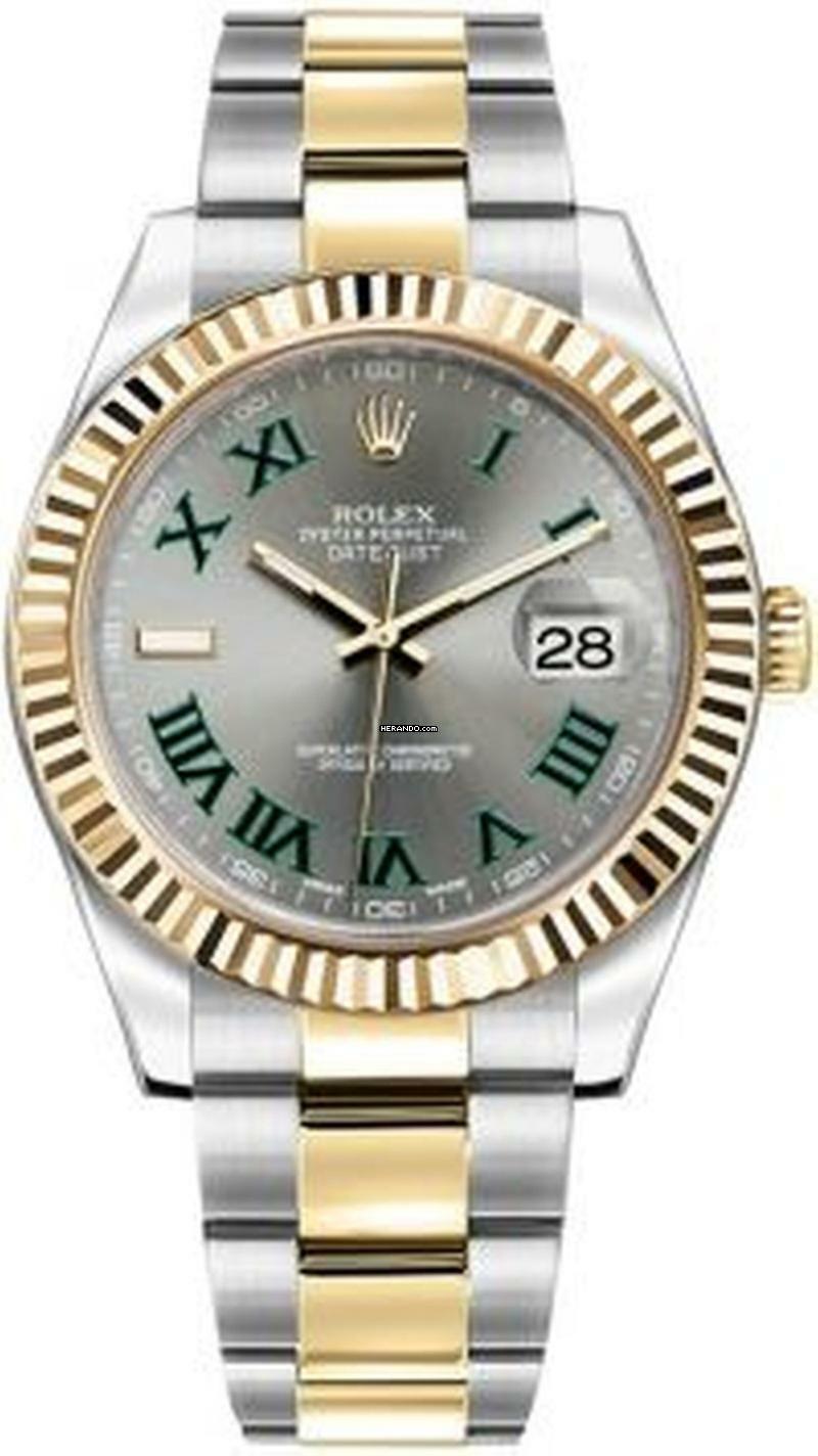  Rolex Datejust II 41MM Oyster Wimbledon LC100 Box+Papers 116333 2014 
