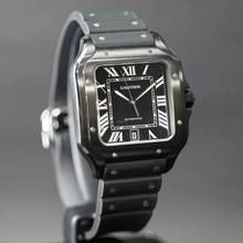 Thumbnail von Cartier Santos De Cartier Black ADLC Steel FULLSET 2x Cartier Straps