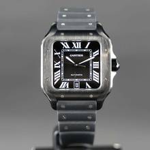 Thumbnail von Cartier Santos De Cartier Black ADLC Steel FULLSET 2x Cartier Straps