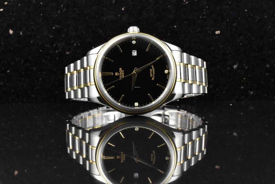  Tudor Style 12703 Stahl Gold 41MM Black Diamond Dial Automatik - 2020 
