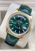 Thumbnail von Rolex Day-Date 36 Green Dial 36mm Yellowg. 18Kt. Top Condition (Folding Clasp