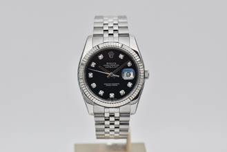 Thumbnail von Rolex Datejust 36 116234 - Diamonds - Full Set 2007