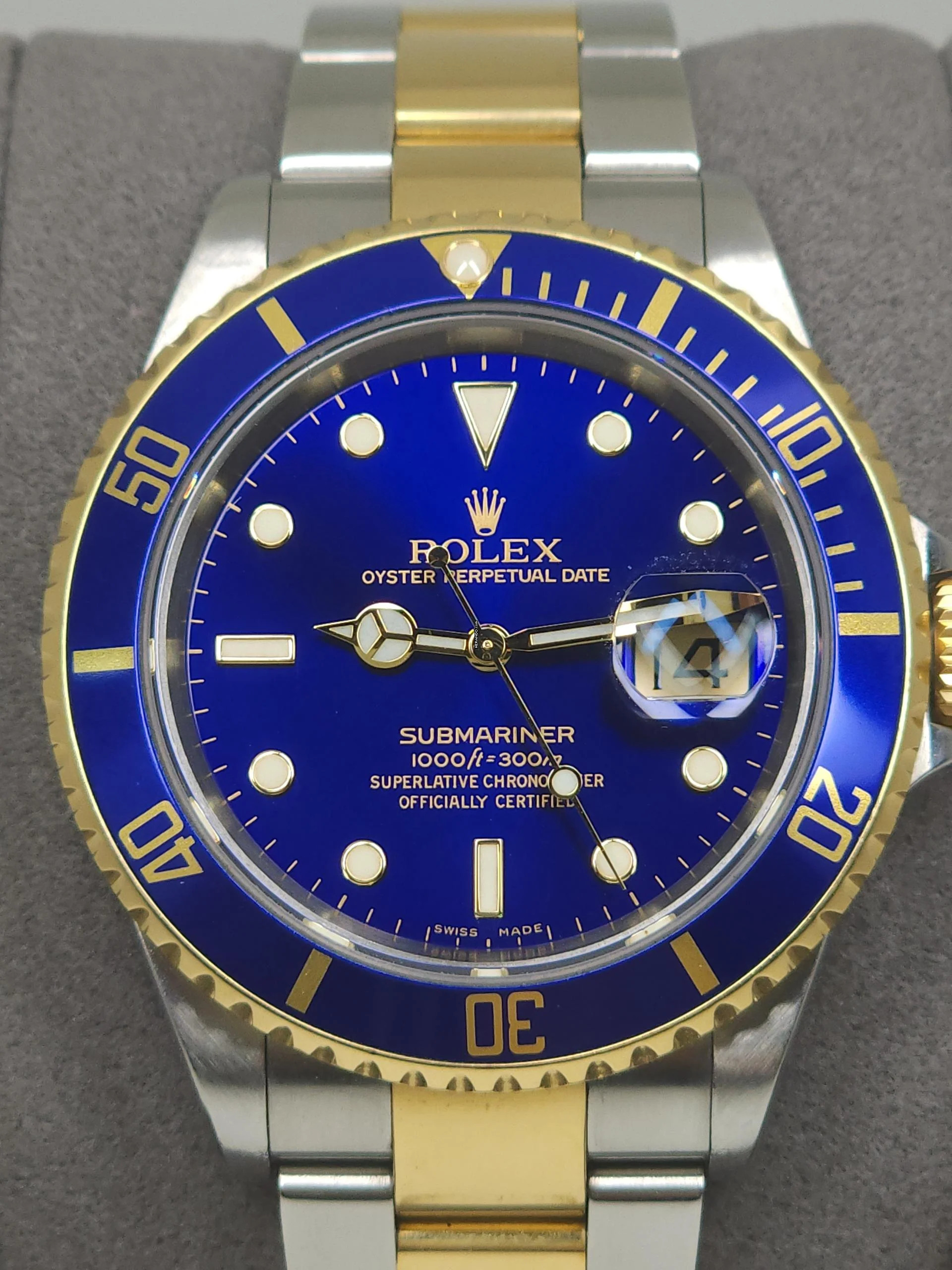 Rolex Submariner Date Blue Superluminova Dial 