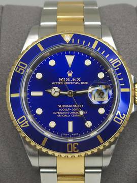  Rolex Submariner Date Blue Superluminova Dial 