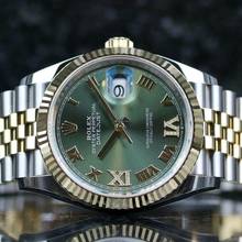 Thumbnail von Rolex Datejust 36 Steel Gold - VIIX Green - New - Fullset - 2025