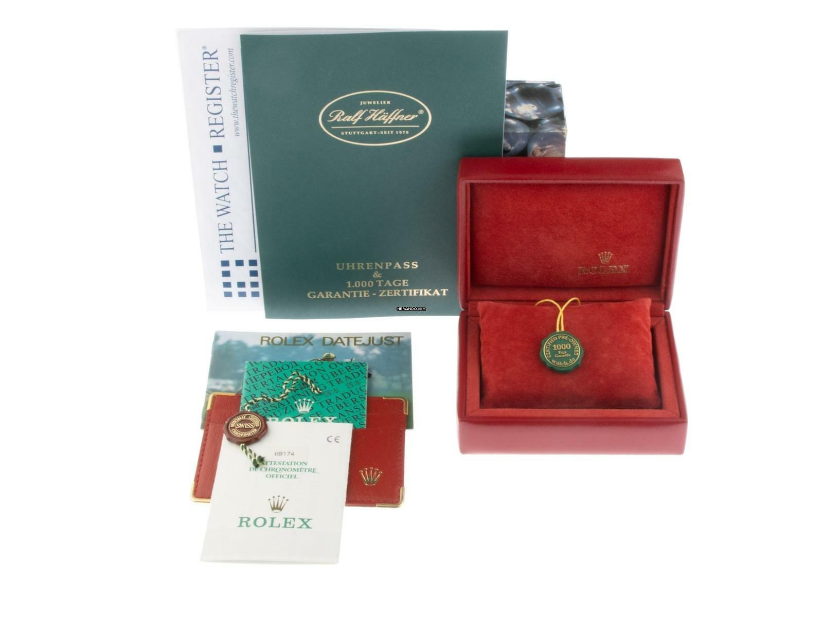  Rolex Lady-Datejust Ref.69174 1996 LC 100 Box&Beschreibung sehr gut Vintage 