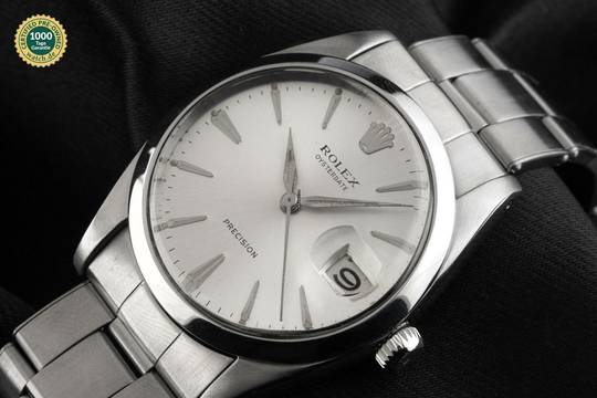  Rolex Oysterdate Precision open 6/9 Ref.6694 1964 Box&Beschreibung sehr gut Vintage 