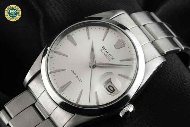  Rolex Oysterdate Precision open 6/9 Ref.6694 1964 Box&Beschreibung sehr gut Vintage 