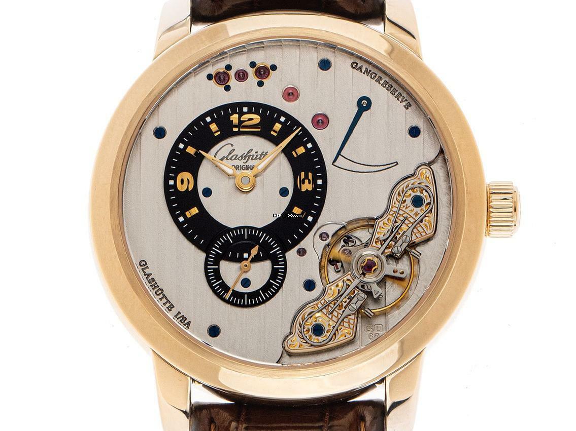  Glashütte Original PanoInverse XL Ref.66-01-01-01-05 original Box wie Neu Vintage 