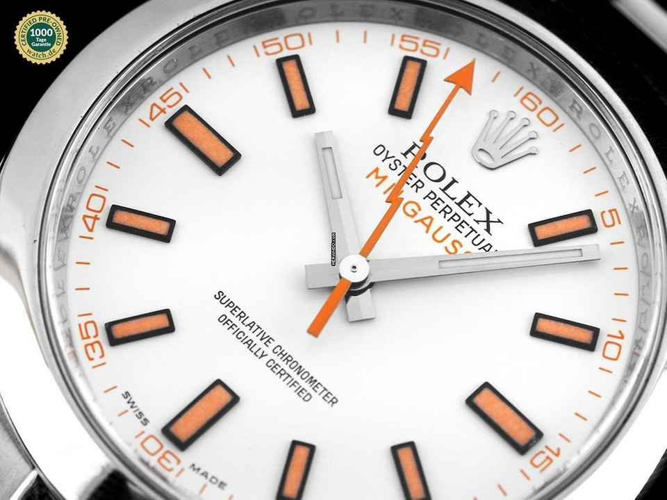  Rolex Milgauss Oyster Perpetual Milgauss Ref.116400 2008 Full Set wie Neu Vintage 