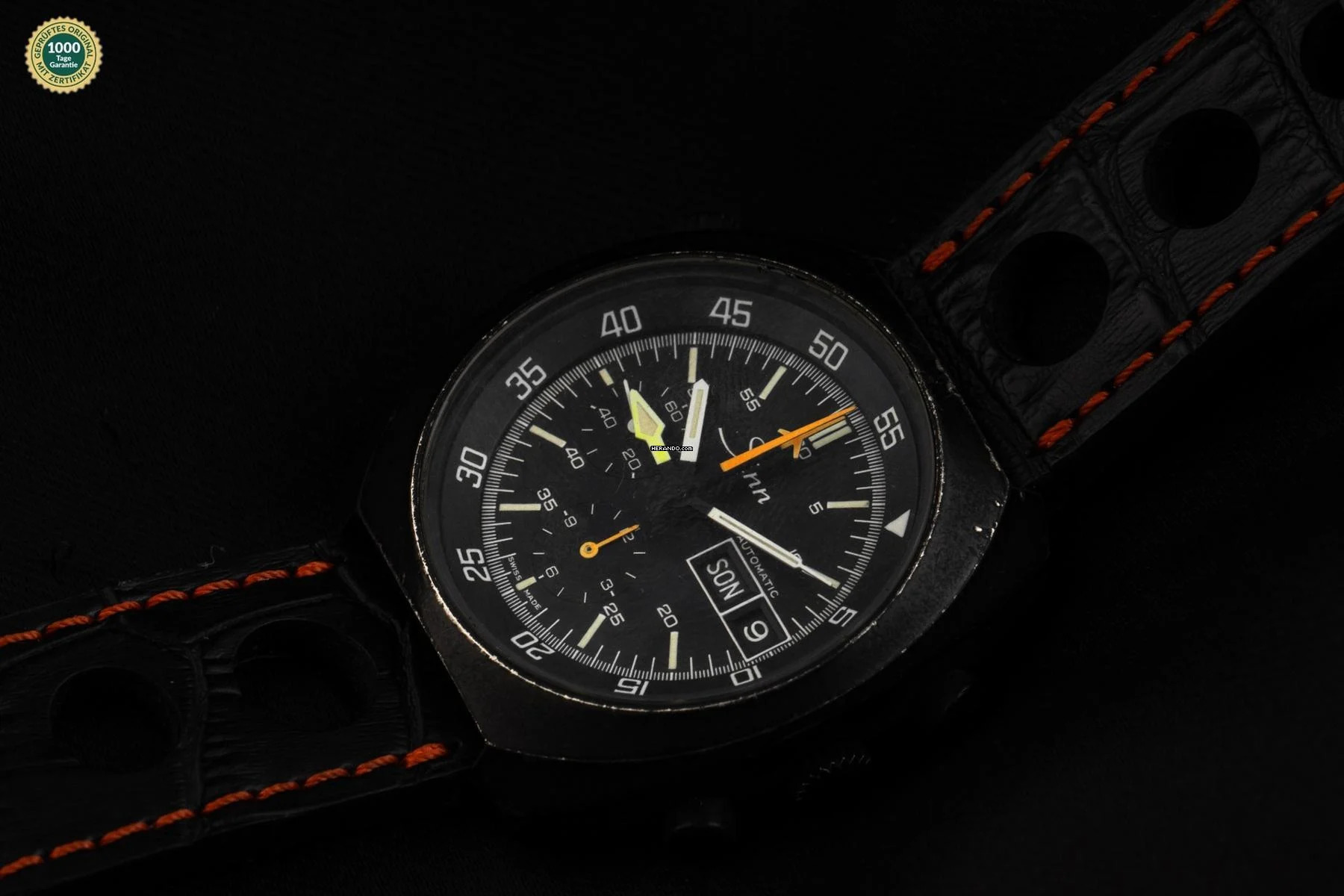  Sinn 141SGMT Chronograph Ref.141S 1985 original Box original unpoliert Vintage 