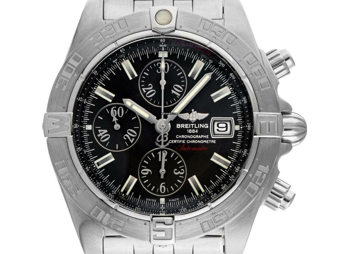 Breitling Galactic Chronograph Ref.A13364 2012 Box&Beschreibung wie Neu Vintage