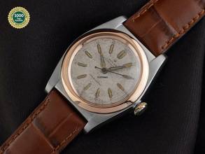 Thumbnail von Rolex Oyster Perpetual Bubble Back Ref.3133 1944 Box&Beschreibung sehr gut Vintage