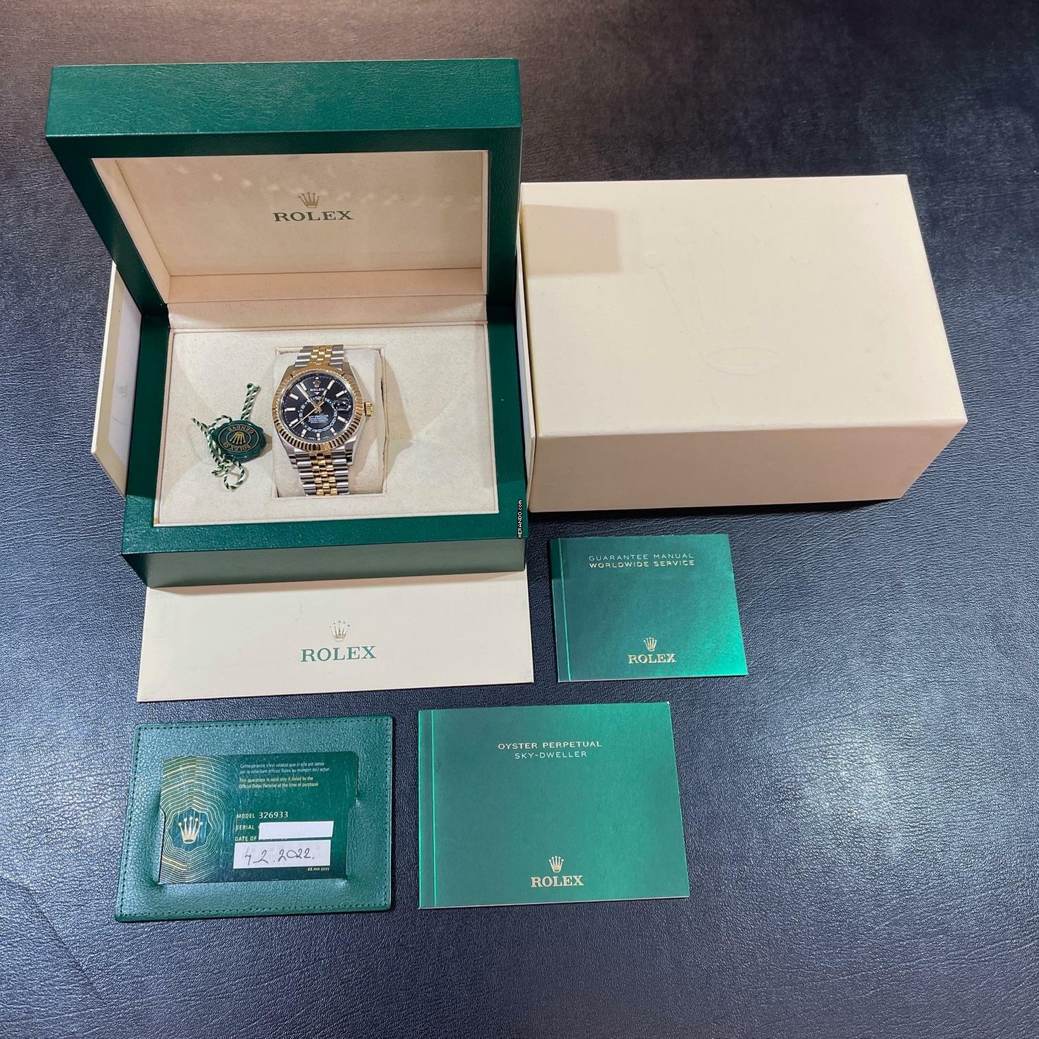 Thumbnail von Rolex Sky-Dweller am Jubiléband - FULLSET 2022 - Ref. 326933