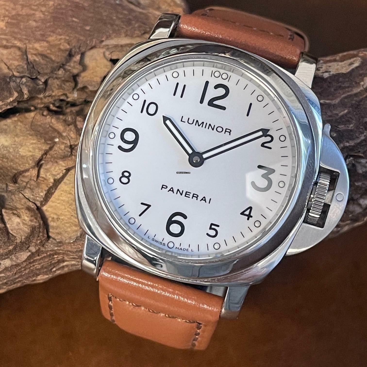 Panerai Luminor Base - PAM Ref. OP6568 white dial
