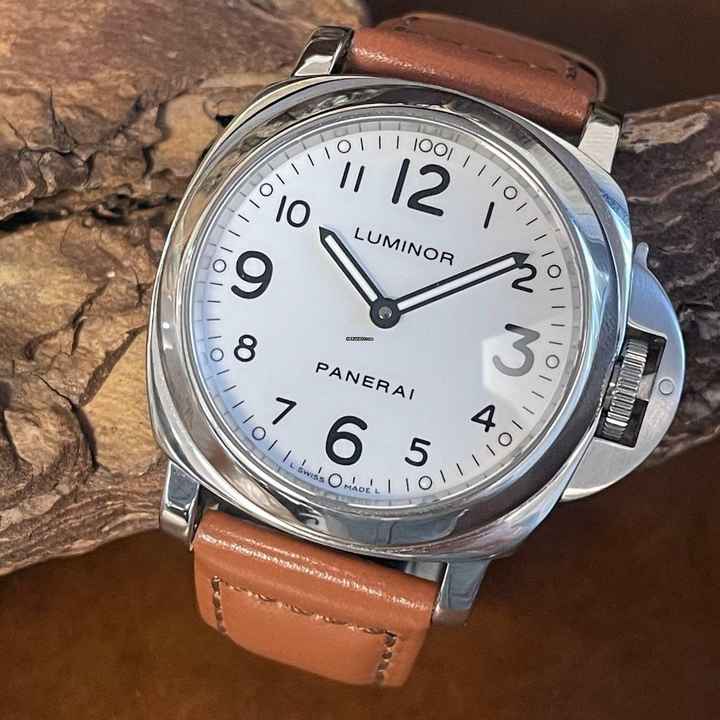  Panerai Luminor Base - PAM Ref. OP6568 white dial 