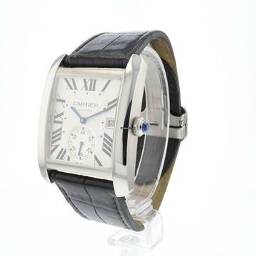  Cartier Tank MC Steel Automatic Silver Dial 