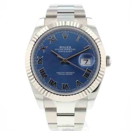  Rolex Datejust 41 Fluted Oyster Azzuro Blue Roman Dial NEW '25 