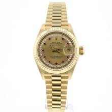 Thumbnail von Rolex Lady-Datejust 26 Yellow Gold President Ruby Diamond Dial