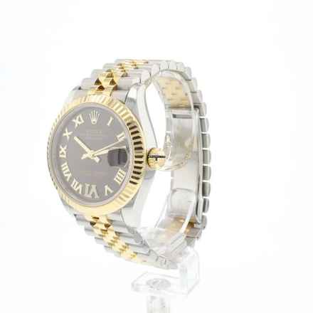  Rolex Datejust 31 Steel / Gold Jubilee Fluted Grey Roman Diamond Dial 