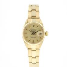 Thumbnail von Rolex Oyster Perpetual Lady Date Lady-Datejust 26 Yellow Gold Oyster Fluted Champagne Dial