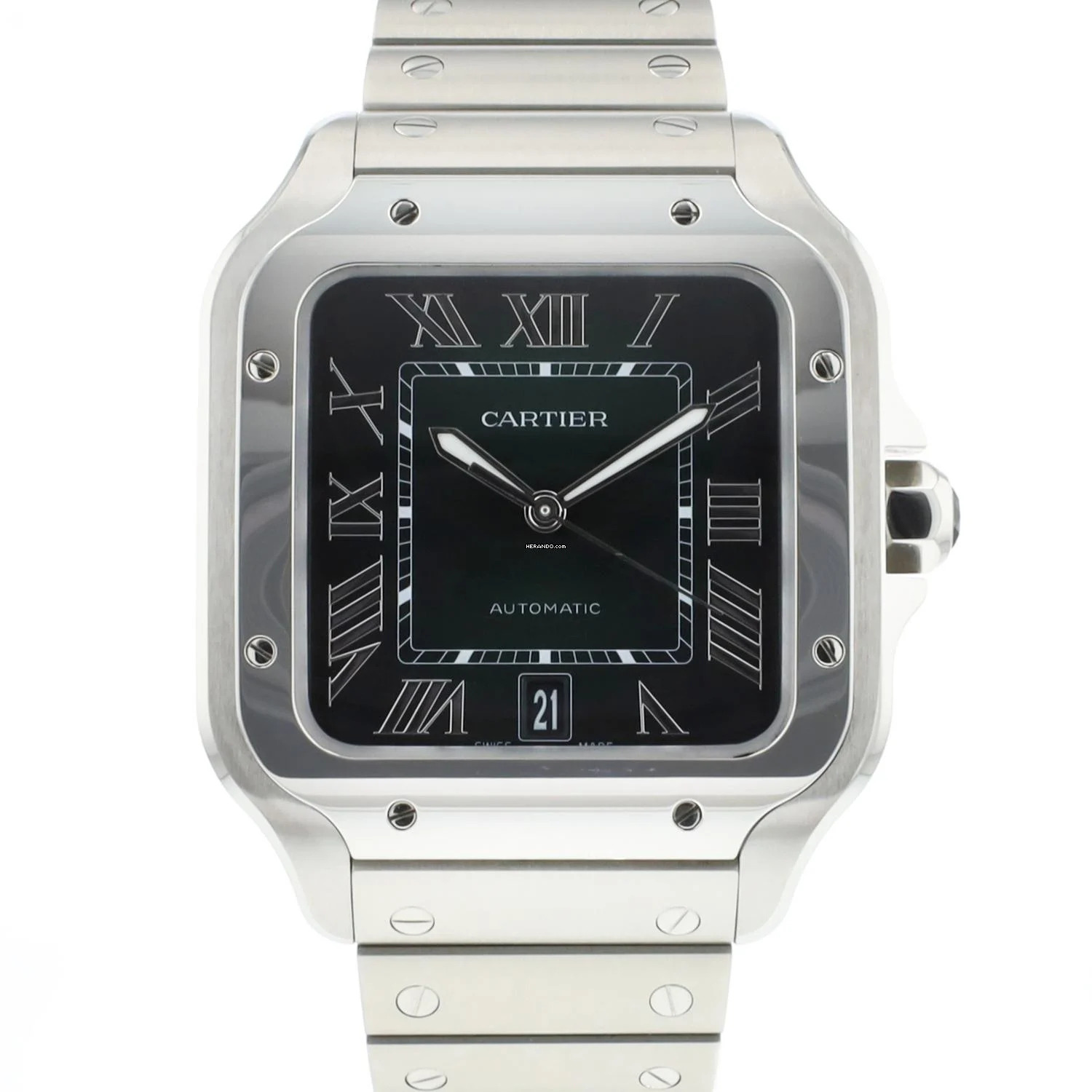 Cartier Santos Large Green WSSA0062