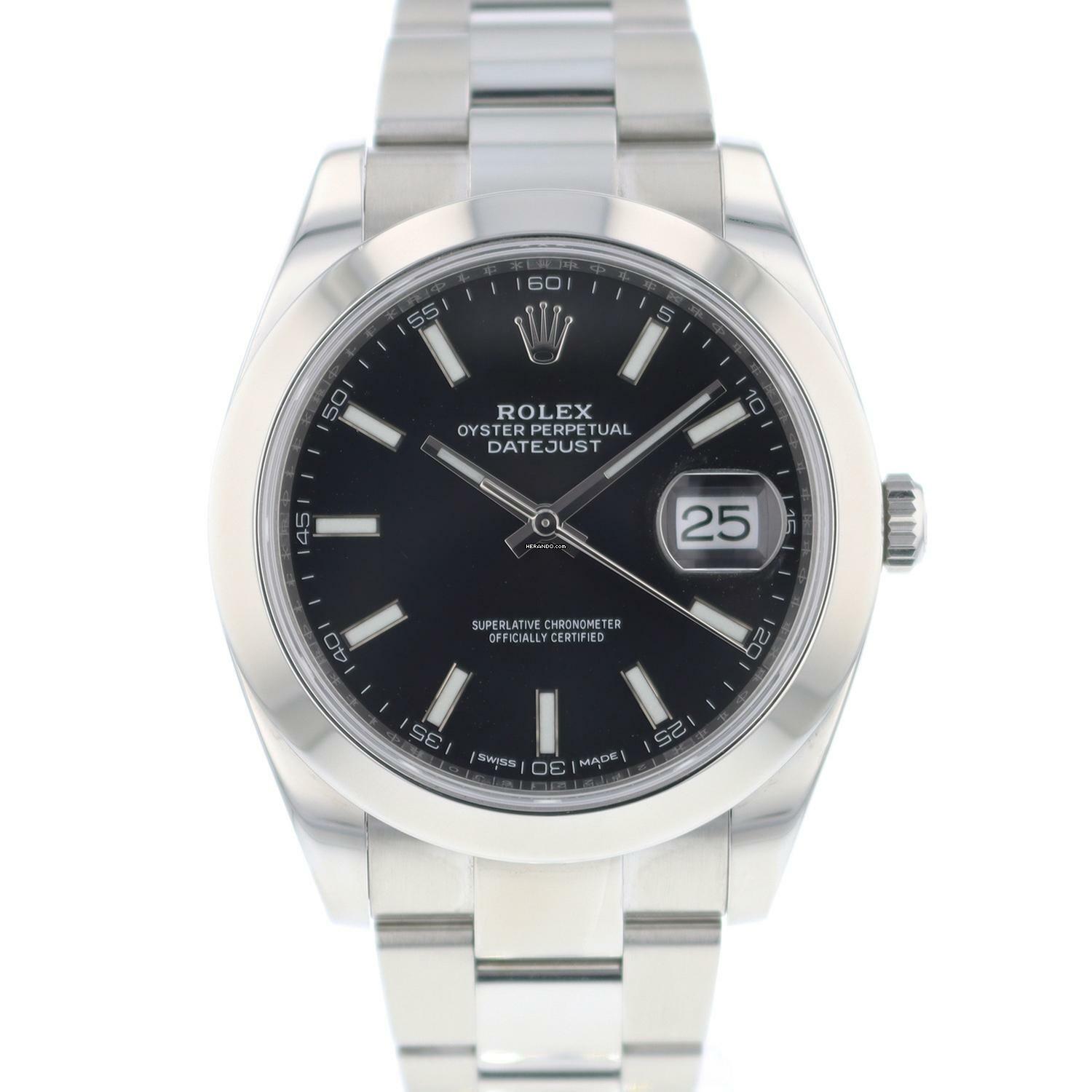 Rolex Datejust 41 Oyster Black Dial