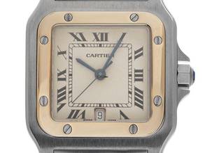 Thumbnail von Cartier Santos Galbée GM Ref.187901 1998 Full Set sehr gut Vintage